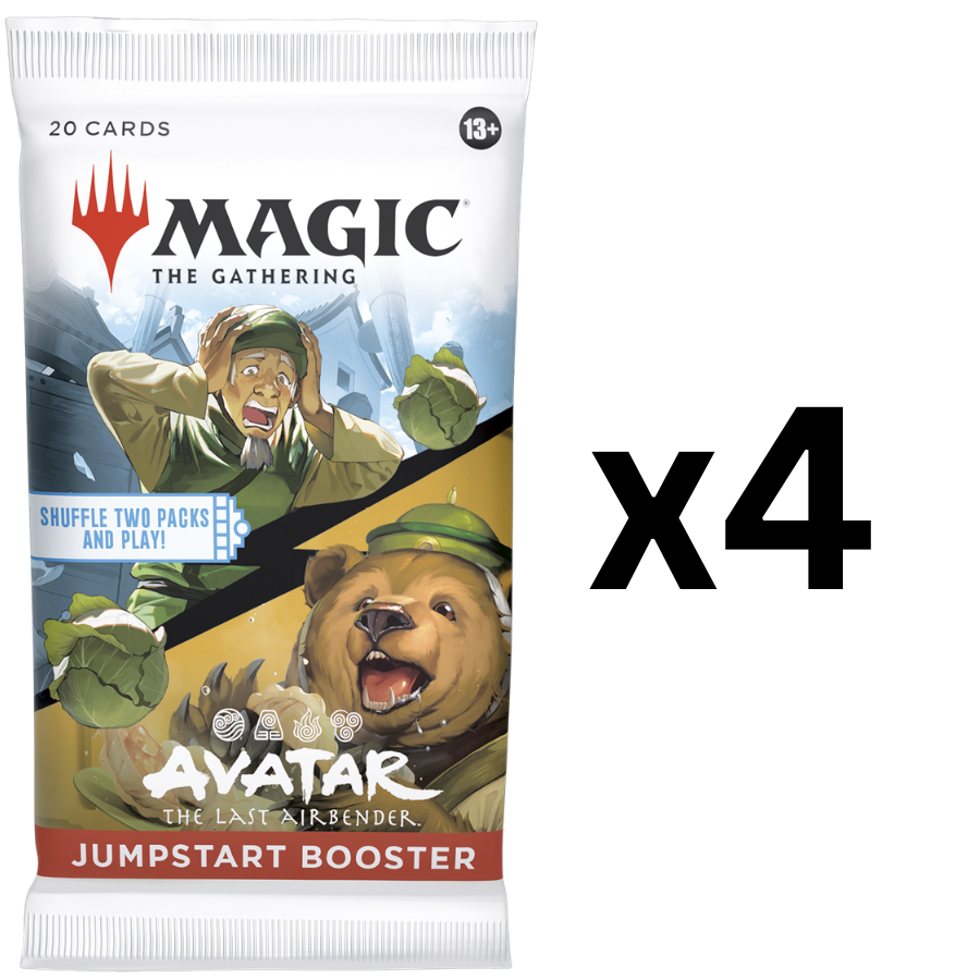 4 Avatar The Last Airbender Jumpstart Pack Bundle